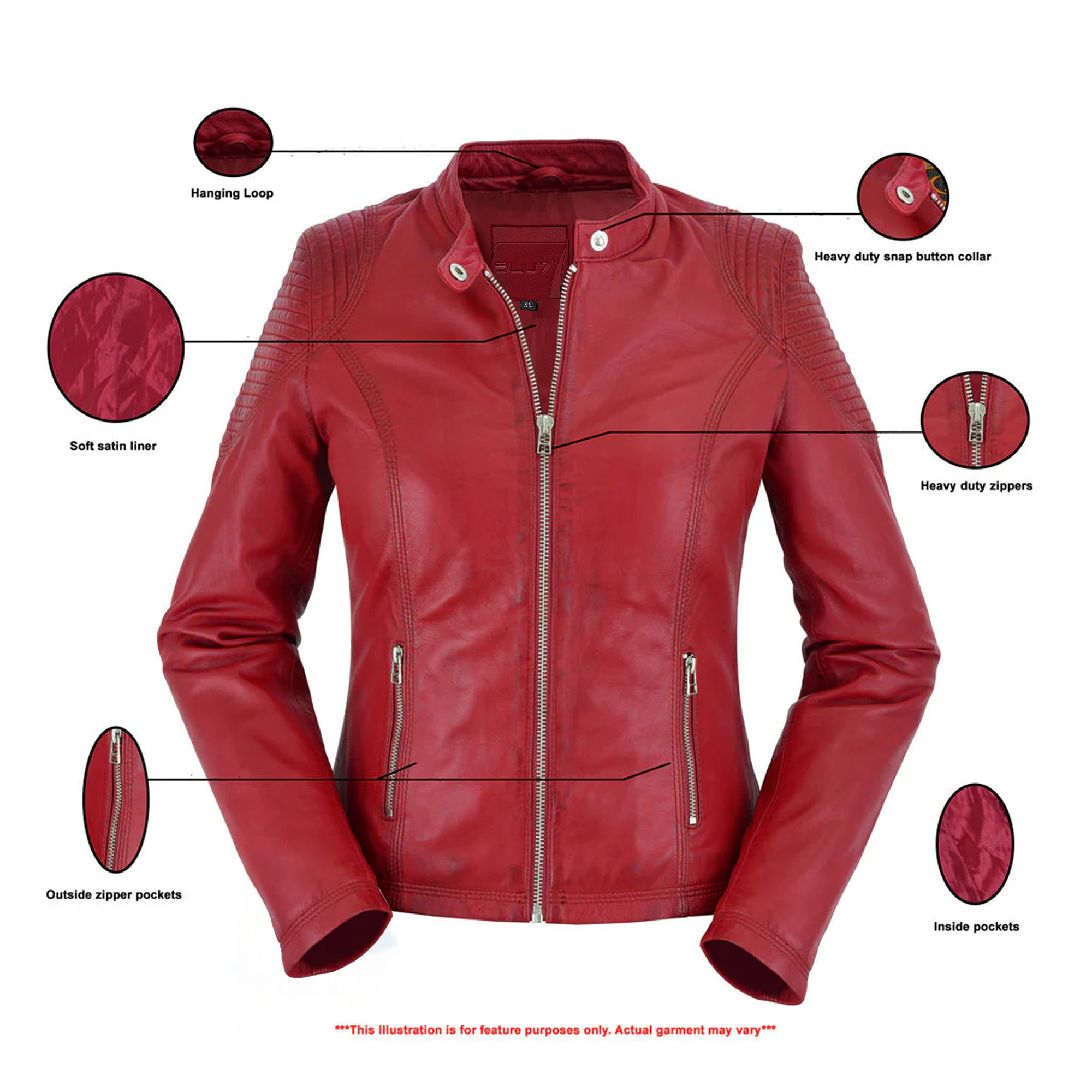 Emberis Women’s Leather Jacket