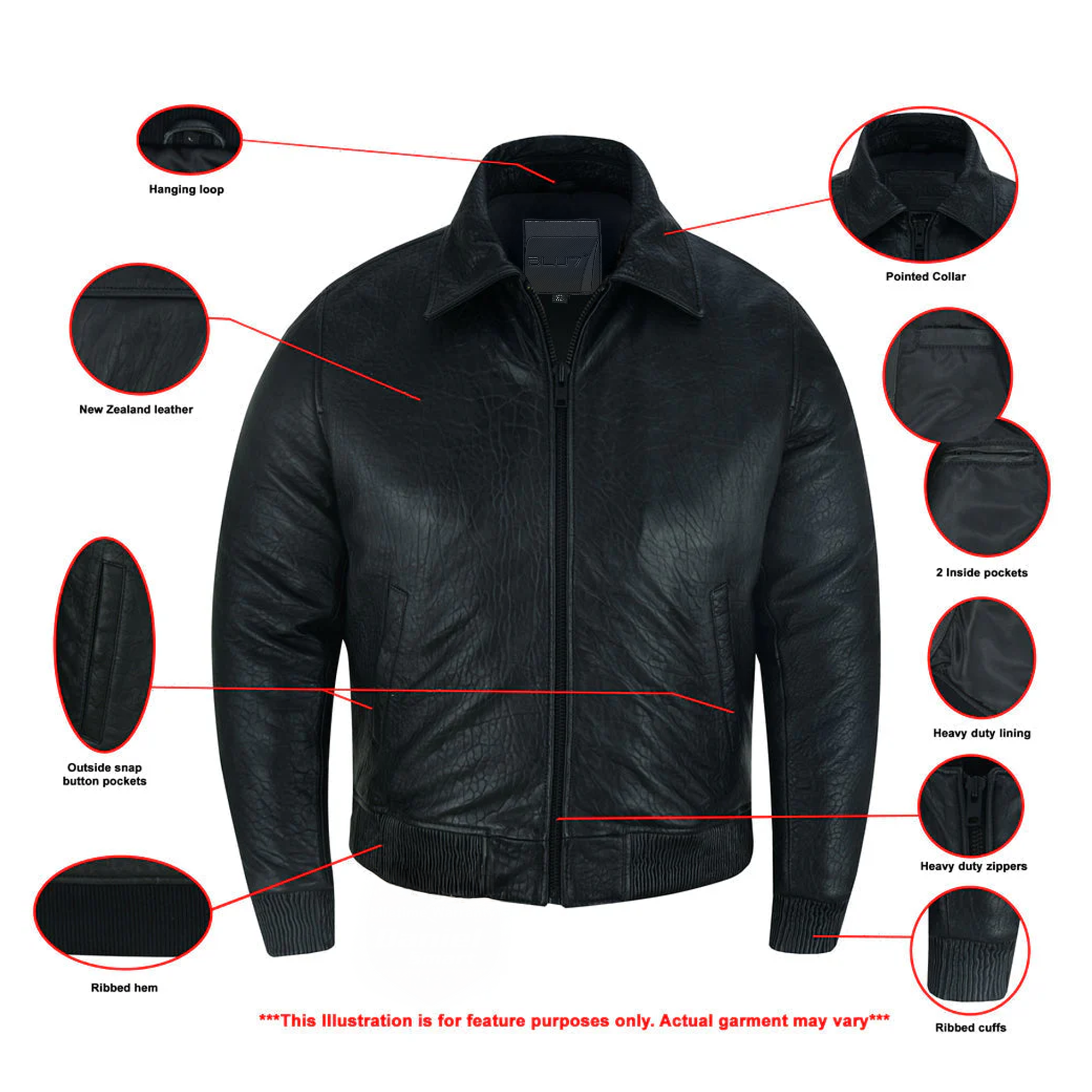 Onvex Men's Leather Jacket
