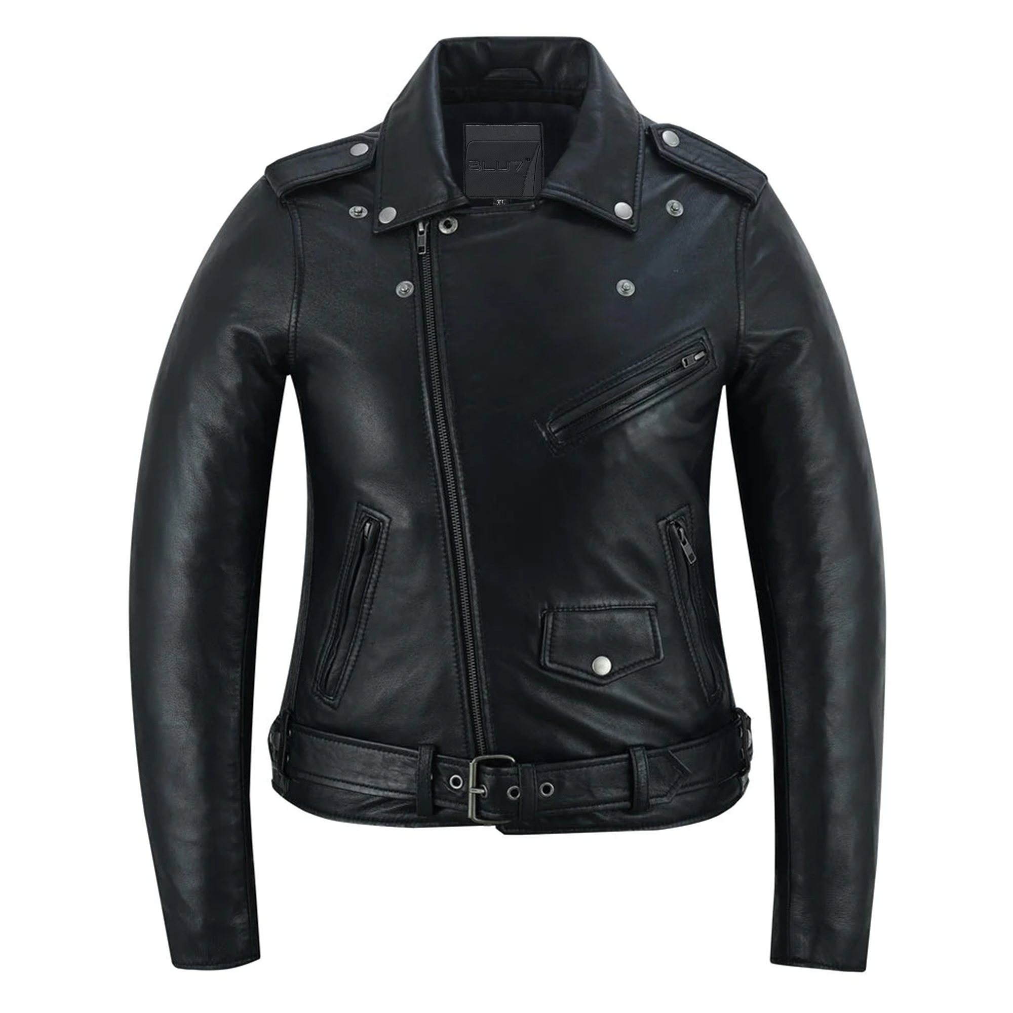Shethorn Women's Black Leather Jacket
