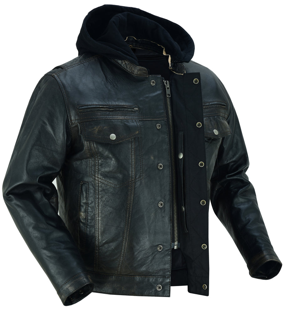 Gladius - Men's Leather Fashion Jacket-Mens Leather Motorcycle Jackets-Daniel Smart Mfg - Retail